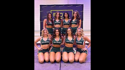 Hurricanes Dance Team Go Canes 🧡💚 University of Miami ACC College Basketball