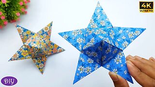 How to Make Paper Stars | DIY Paper Star Making For Home Decorations | Easy Paper Crafts