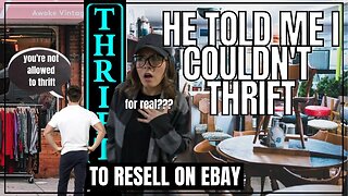 😞 He Told Me NOT to Thrift For eBay!!! Come Birthday Thrifting + Antiquing With Me + eBay Reseller