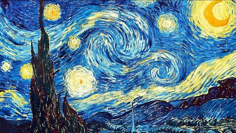 Incredible ~ Van Gogh's "Starry Night" Optical Illusion ~ Watch It Come Alive