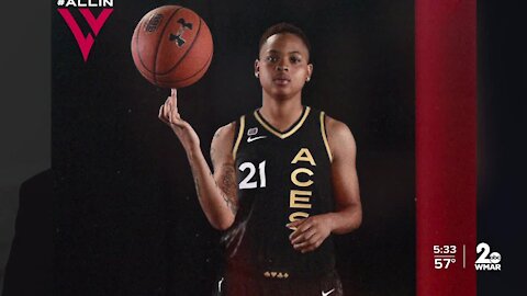 Towson guard Kionna Jeter drafted by WNBA's Las Vegas Aces