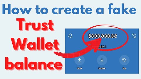 How to Create Fake Trust Wallet Balance To prank Others.