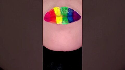 Creative Lip Art Makeup Design #shorts #shortvideo #viral #lipswatches #trending #fyp #short