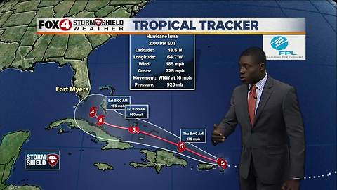 Hurricane Irma - 2pm Wednesday Update