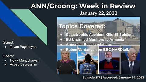 Accident Kills 15 | EU Monitors | Russia Relationss | Vardanyan on HARDtalk | Ep 217 - Jan 22, 2023