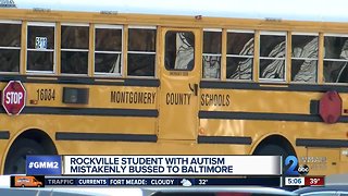 Rockville autistic student takes bus home, ends up in Baltimore