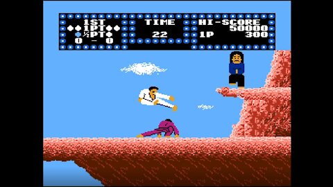 Karate Champ 1986 NES (Gameplay)