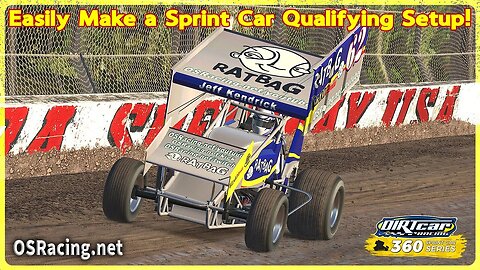 How to Make an iRacing Sprint Car Qualifying Setup - iRacing Dirt #dirtracing #sprintcar