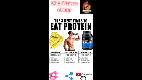 🔥The 3 best times to eat protein🔥#fitness🔥#wildfitnessgroup🔥#shorts🔥