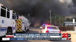 Fire in Oildale destroys 30 cars and several homes