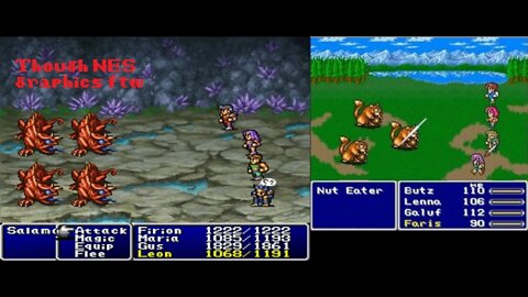 Final Fantasy 2 and 5 are good because variety, while FF1 and FF3 lacks variety