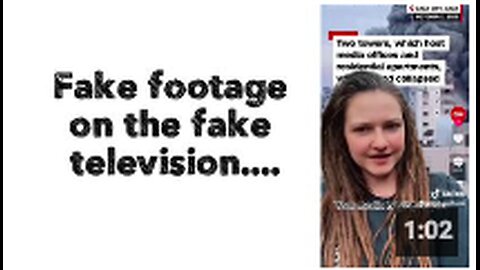 Fake footage on the fake television....