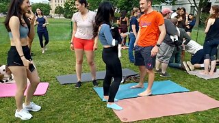 goat yoga in the city of Boston