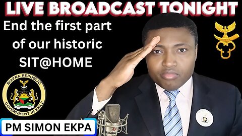 PM BIAFRA REPUBLIC GOVERNMENT IN EXILE || PART.1 OF THE WEEK-LONG SIT AT HOME 5.7.2023