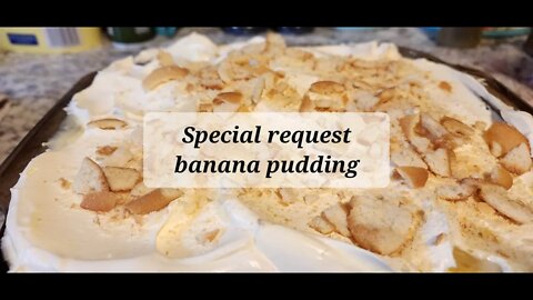 Special request banana pudding #banana