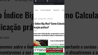 conheça o índice big Mac 🍔