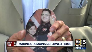 Marine's remains returned home
