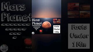 Mars Planet | Facts Uner 1 Min | #space #facts #shortvideo #shorts #mars