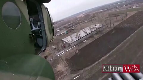 war 2022 Russian Armed Forces escorted by helicopters