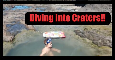 Diving into CRATERS in a mountain!!