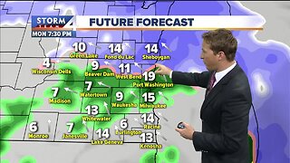 Messy weather on the way for Monday evening