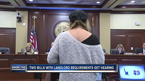INSIDE THE STATEHOUSE: Two bills adding landlord requirements and tenant protections get public hearing