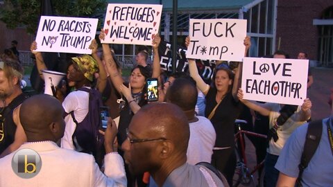 Anti-Trump, Hypocrite Liberal Progressive Bullies at Richmond Trump Rally