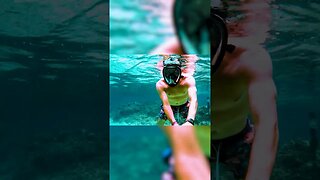 #shorts BEST SNORKEL SPOT AT WEST BAY BEACH | DRONE FOOTAGE IN ROATAN | CIWTG