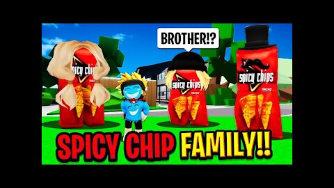 Got ADOPTED by a SPICY CHIP FAMILY in Roblox BROOKHAVEN RP Funny