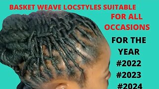 Basket Weave #dreadlock style | After and Before #locsjourney #locstyles #locs #dreaducation