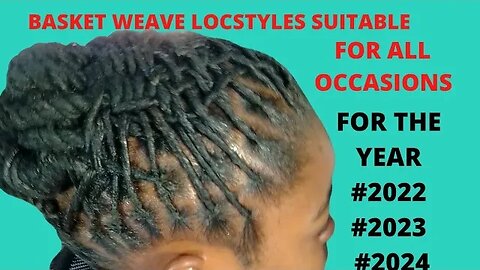 Basket Weave #dreadlock style | After and Before #locsjourney #locstyles #locs #dreaducation