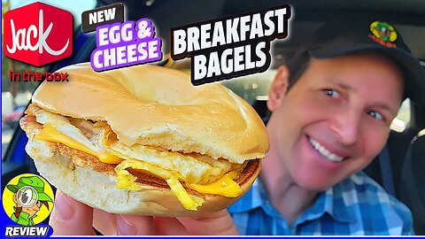 Jack In The Box® EGG & CHEESE BAGEL SANDWICH Review 🃏🥚🧀🥯 ⎮ Peep THIS Out! 🕵️‍♂️