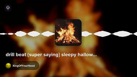 drill beat {super saying} sleepy hallow type by KingOfYourHood