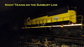Night Trains on The Norfolk Southern Sunbury Line at Hudson Pa. SEE DESCRIPTION! #railfanrobmosley