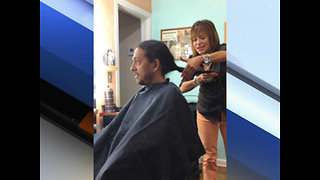 Boynton Beach man donates 22-inch ponytail to Locks of Love
