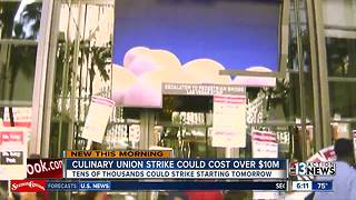 Culinary union strike could start tomorrow