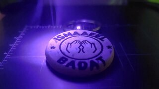 Laser Engraving the name Ismaaeel Badat in English