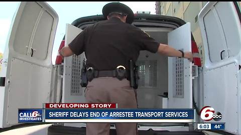 Marion Sheriff delays end of arrestee transport services