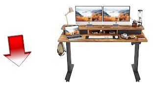 FEZIBO standing desk with double drawer installation video