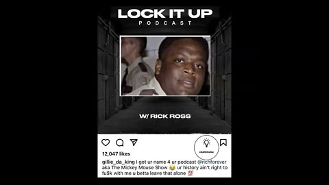 Gillie Da Kid Roasts Rick Ross Podcast😱 ¨Lock It Up Podcast With Ross¨ MILLION DOLLAZ WORTH OF GAME