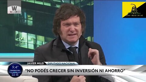 Javier Milei - No podes crecer sin inversión ni ahorro