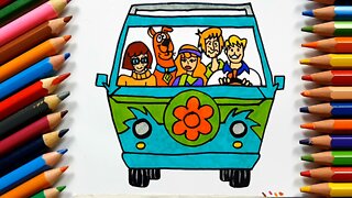 How to draw and paint Scooby Doo