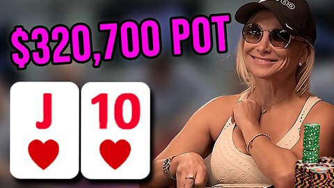 She Flops the FLUSH & Straight Flush Draw - BIG POT | Hand of the Day presented by Betrivers