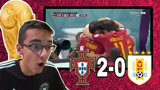 AMERICAN REACTS TO PORTUGAL (2) VS URUGUAY (0) | FIFA WORLD CUP QATAR 2022