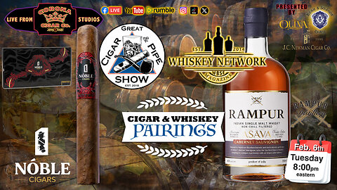 Noble Cigars “Act Two” & Rampur Distillery- Rampur Asava, Indian Single Malt Whisky