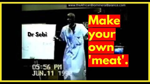 DR SEBI - HERE'S HOW YOU CAN MAKE YOUR OWN 'MEAT' (plant) #drsebi #vegan #recipe #drsebiapproved