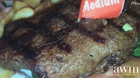Couple Orders Steak At Restaurant. When It Gets To The Table They See It Crawling
