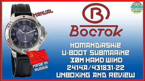 Red Dawn! | Vostok Komandirskie 30m Hand Wind 2414A-431831-22 Unbox & Review