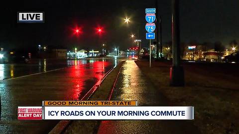 Icy roads expected for morning commute