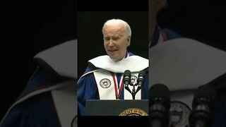 Joe Biden steps out of line numerous times in embarrassing speech to graduates. #joebiden